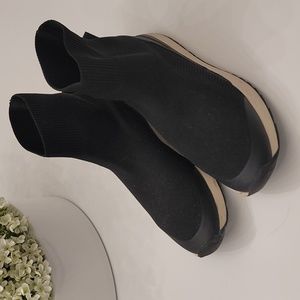 Black and white soled sock shoes from Zara
